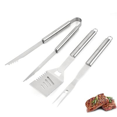 China Professional High Quality Easily Cleaned Wholesale 3Pcs Stainless Steel BBQ Grill Fork Set for sale