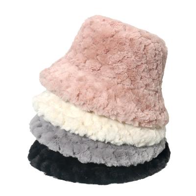 China Keep Warm Autumn Winter Custom Wool Furry Bucket Hat Women Fashion Lambswool New Warm Wholesale Trend Winter Custom Made for sale