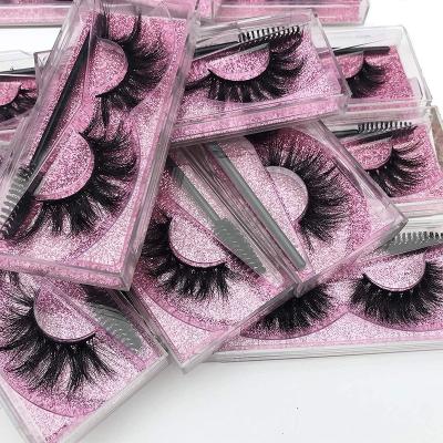 China 25 mm 5d mink eyelashes 25mm mink lashes 25mm mink eyelashes lasheswholesale seller eyelash super light soft thin packing for sale