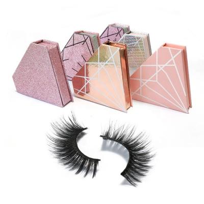 China Long Type Natural Hand Made False Mink Strip Eyelashes , 3d Private Label 100% Customized Silk 3d Eyelashes for sale