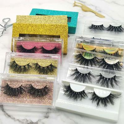 China Customized natural 3d mink long fur lashes cheap custom private label eyelash case logo eyelash boxes for sale