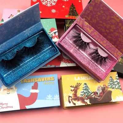 China Wholesale 3 Pairs Long Natural Custom Eyelash Box Mink Lashes Pound False Eyelash Box Packaging for sale