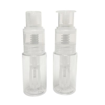 China Household Products Bottle Use 35ml PET Plastic Body Customized Dry Powder Spray Bottle Te koop