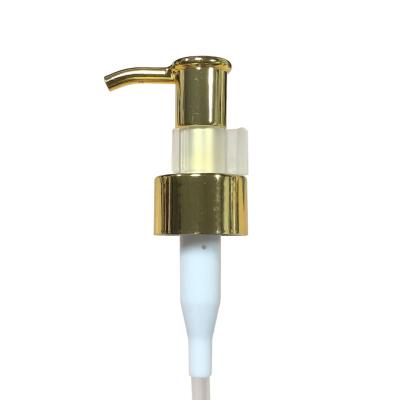 Κίνα Spill Non UV Customize Lower Price Gold Lotion Pump For Makeup Remover Cosmetic Oil Pump 20/410 24/410 28/410 προς πώληση