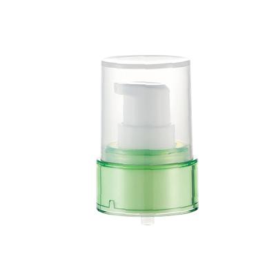 China Non Spill Hot Selling 20mm / 24mm Custom Transparent Treatment Pump With Half Cap Te koop