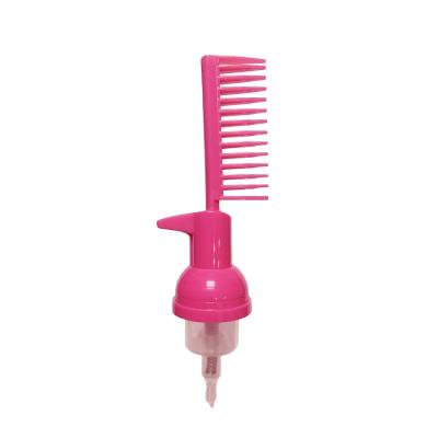 China Non Puddle Makers Customized 30mm Plastic Hair Comb Foam Pump zu verkaufen