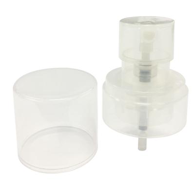 중국 Non Spill Hot Sales 24mm PP Plastic Transparent Fine Mist Sprayer Pump With Cap 판매용