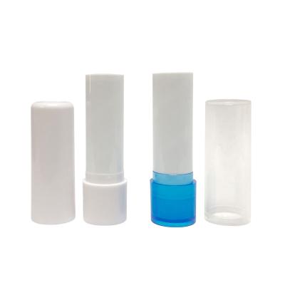 China Eco-friendly Wholesale Single Empty White Round Lip Balm Tube 4.8g Lipstick Plastic Tube zu verkaufen