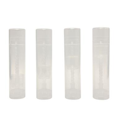 China Manufacturer Wholesale Custom Design Eco-friendly Clear Empty Lipstick 4.2g PP Plastic Tube for sale