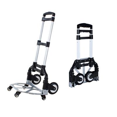 China Durable Push Duty Hand Truck Folding Trolley Multifunctional Foldable Tool Bag Trolley With Wheels for sale