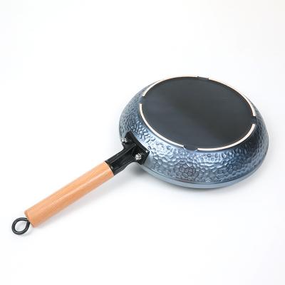 China Wholesale Custom Round Cookware CLASSIC Frying Pan Pre-Seasoned Cast Ceramic Skillet With Long Handle for sale