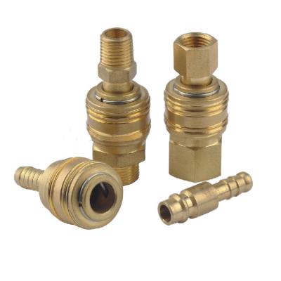 China Building Material Stores Brass European Type Pneumatic Quick Coupler for sale