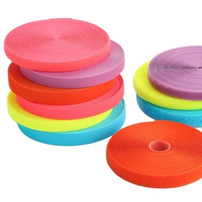 China Durable Fabric Fasteners Nylon Loop Hook Sticker DIY Clothes Tape Hook And Loop Tape for sale