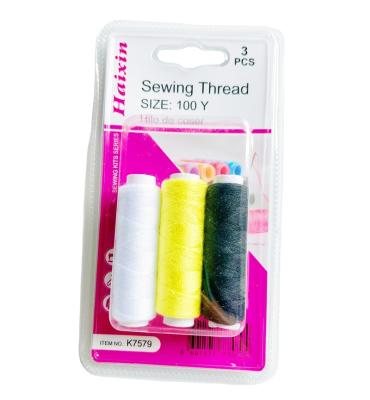 China Household Sewing Accessory Sewing Thread Kit Set With Threads Needle in Blister Card for sale