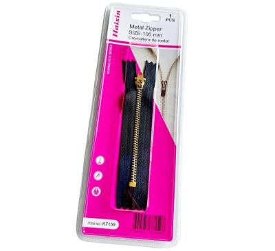 China Manufacturer Custom 3# 5# 8# Open End Metal Sewing Accessory Long Chain Narrow Zipper For Handbags/Clothes for sale