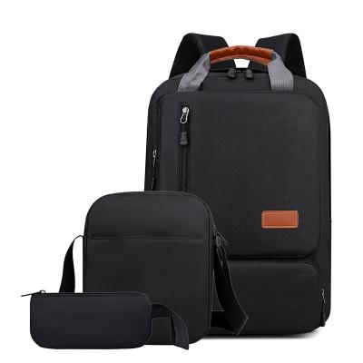 China Inventory sale waterproof laptop bags large capacity university anti-theft casual backpack set waterproof laptop backpack set for sale