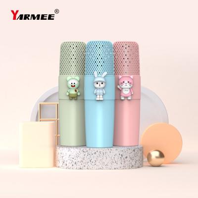 China Handheld Microphone Cartoon Style Karaoke Microphone With Multi Function For Kids for sale