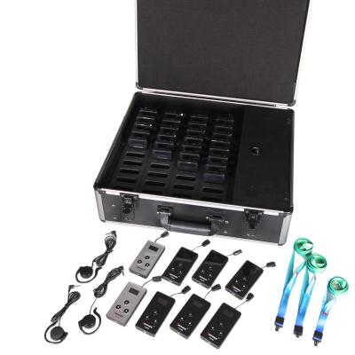 China One Set Wireless Tour Guide System Whisper Museum Guide Audio System (2 Transmitters, 38 Receivers) YT200 for sale