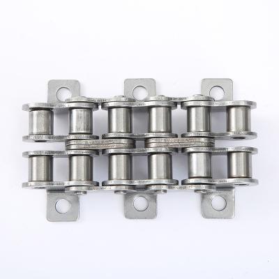 China Building Material Stores Customized Industrial Short Joint Rectangular Belt Standard Stainless Steel Plate Roller Chain Double Row for sale