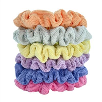 China 2022 New Hair Decoration Desingen 5PCS Thick Elastic Hair Bands Candy Color Soft Small Colorful Hair Ropes Scrunchies for sale