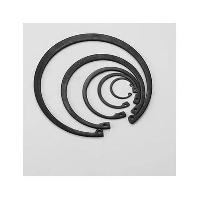 China Retaining ring Customized RoundBlackened Manganese Steel Shaft External Retaining snap ring for shaft for sale