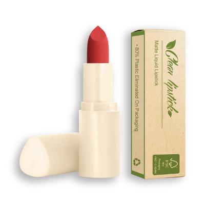 China Waterproof Eco Moisturizing Wear Waterproof Long Lasting Velvet Matte Lipstick Clean Beauty for sale