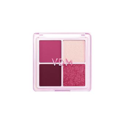 China Waterproof 4 High DIY Colors Private Label Eyeshadow Palette Dye Makeup Palette Eyeshadow Palette for sale