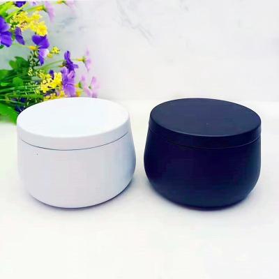 China Wholesale Eco-friendly Matte Black White Aluminum Jar 8oz Tin Box For Perfume Cream Candles Tin Jars Aluminum Tin Container for sale