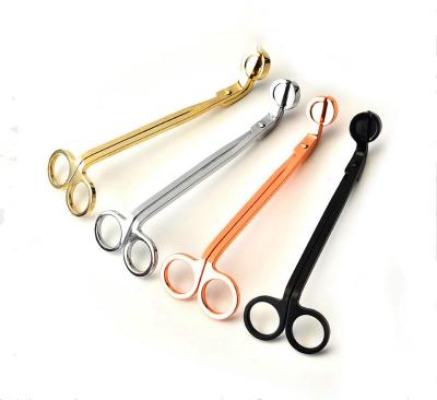 China ECO-frendly Black Round Candle Cutter Key Wick Trimmer/Wicks Candle Scissor Candle Holders Accessories Wholesale Stainless Steel Christmas for sale