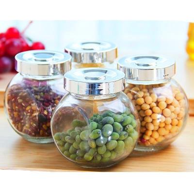 China Hot Sale Custom Made Eco-Friendly Freshness Retention Cheap Glass Jar With Lid Candy Jar With Lid for sale