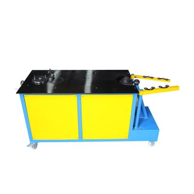 China Building Material Shops Horizontal Shrimp Elbow Bend Beading Machine Sewing Rectangular Air Column Tube Forming Tools Making Pipe Bender for sale