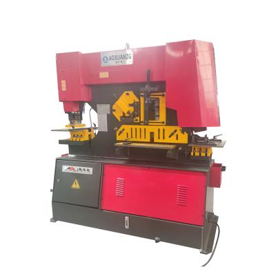 China Metal Punching& Multifunctional Hydraulic Iron Shear Q35Y worker combined punching, bending, shearing and slotting machine for sale