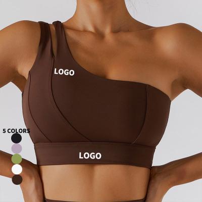 China 2022 Breathable Nine Shoulder Yoga Underwear Tie Off Sexy Back Running Fitness Bra Sports Underwear Fitness Bra Beautiful for sale