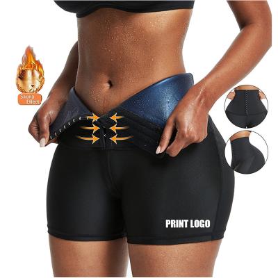 China 2022 Breathable Seamless Fat Burning Sweat Trainer Corset Fitness Waist Leggings Pants Women Neoprene Slim Sexy Sport Wears Yoga Underpants for sale