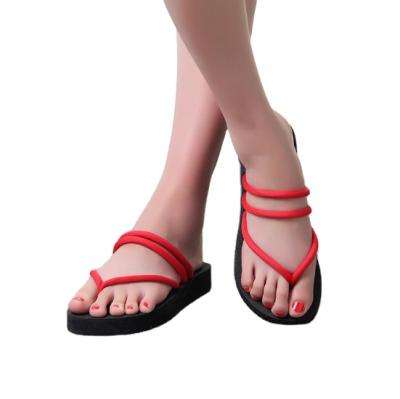 China Hot Selling Popular Direct Selling Flat Slippers Summer Sandals Anti-Slippery For Women Pedicure Cheap Eva Slippers for sale