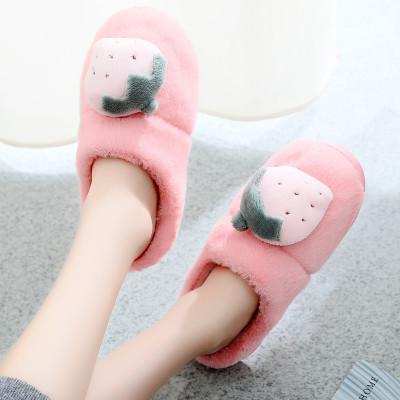 China New Cotton Anti-odor Slippers Fruit Series Cute Home Slippers Cartoon Cute Couples Slippers for sale