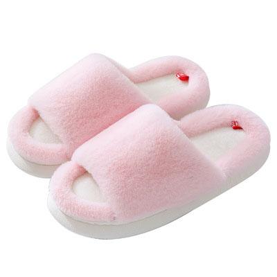 China New Cotton Slippers Winter Fashion Home Indoor Women's Cotton Slippers Open-toe Warm Anti-slippery Slippers for sale