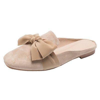 China Baotou Spring News Anti-odor Women's Slippers Fashion Bow With Patting Street Women Half Clog for sale