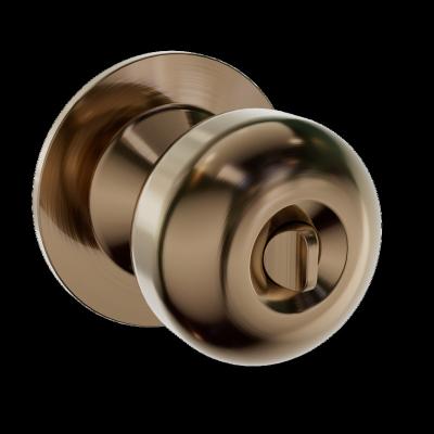 China Multifunctional Satin Stainless Steel Entrance Privacy Passage Round Knob Lock Hotel Door Lock Apartment FIGHTER Lock for sale