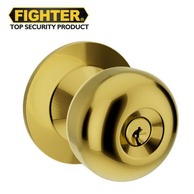 China FIGHTER LOCK 304 Stainless Steel 201 Multifunction 587 Entry Privacy Passageway Round Knob Lock Guangdong Origins for sale