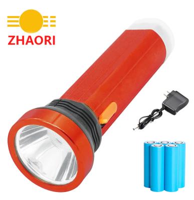 China Manufacturer Wholesale Multi Size LED Camping ABS Plastic Hand Held Shock Resistant Waterproof Flashlight for sale