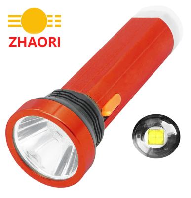 China Plastic Convenient Emergency 50W Super Bright LED Rechargeable Torch for sale