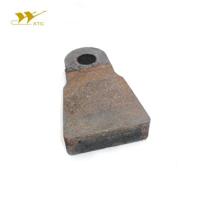 China Stone High Manganese Steel Casting Parts Impact Crusher High Chrome Flat Hammer Steel Crusher Parts for sale