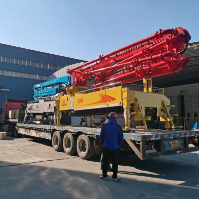 China Building Material Shops Building Material Stores JIUHE 38m Concrete Boom Pump Truck Without Pump System For Sale For Rural Construction for sale