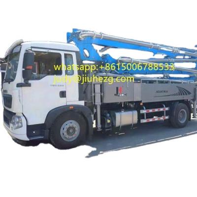 China Construction worksÂ   Construction worksÂ   Hot sale small mobile concrete pumps concrete boom pump truck 21m 25m 28m 30m 32m truck-mounted concrete boom pump machine for sale