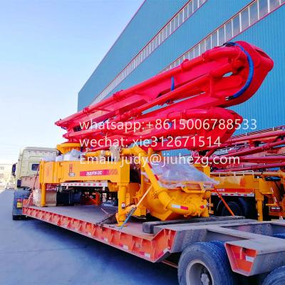 China Construction worksÂ   Construction worksÂ   2020 New Benchmark 48m 56m 62m 70m Mobile Concrete Boom Pumps Hot Sale In Morroco Indonisia UAE USA for sale