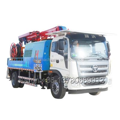 China Hot Sale 30m3/h Mobile Concrete Wet Shotcrete Machine Concrete Spraying Truck With Factory Price for sale