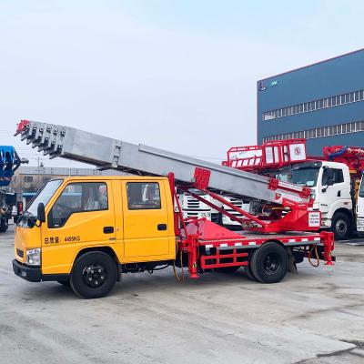 China JMC Retail Truck Mounted Ladder/Forklift Mounted Truck Lift/Hydraulic Lift Platform Hand Platform for sale