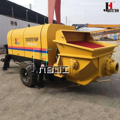 China Stores Tow Behind Concrete Pump, HBT50S-13-55 engine concrete construction material JIUHE small pump in Chile for sale