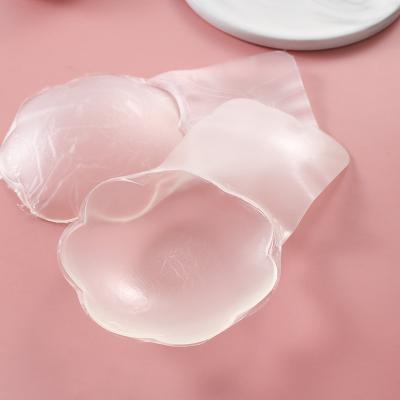 China Underwear Pies Adhesive Breast Stickers Waterproof Reusable Women Lift Transparent Silicone Nipple Cover for sale